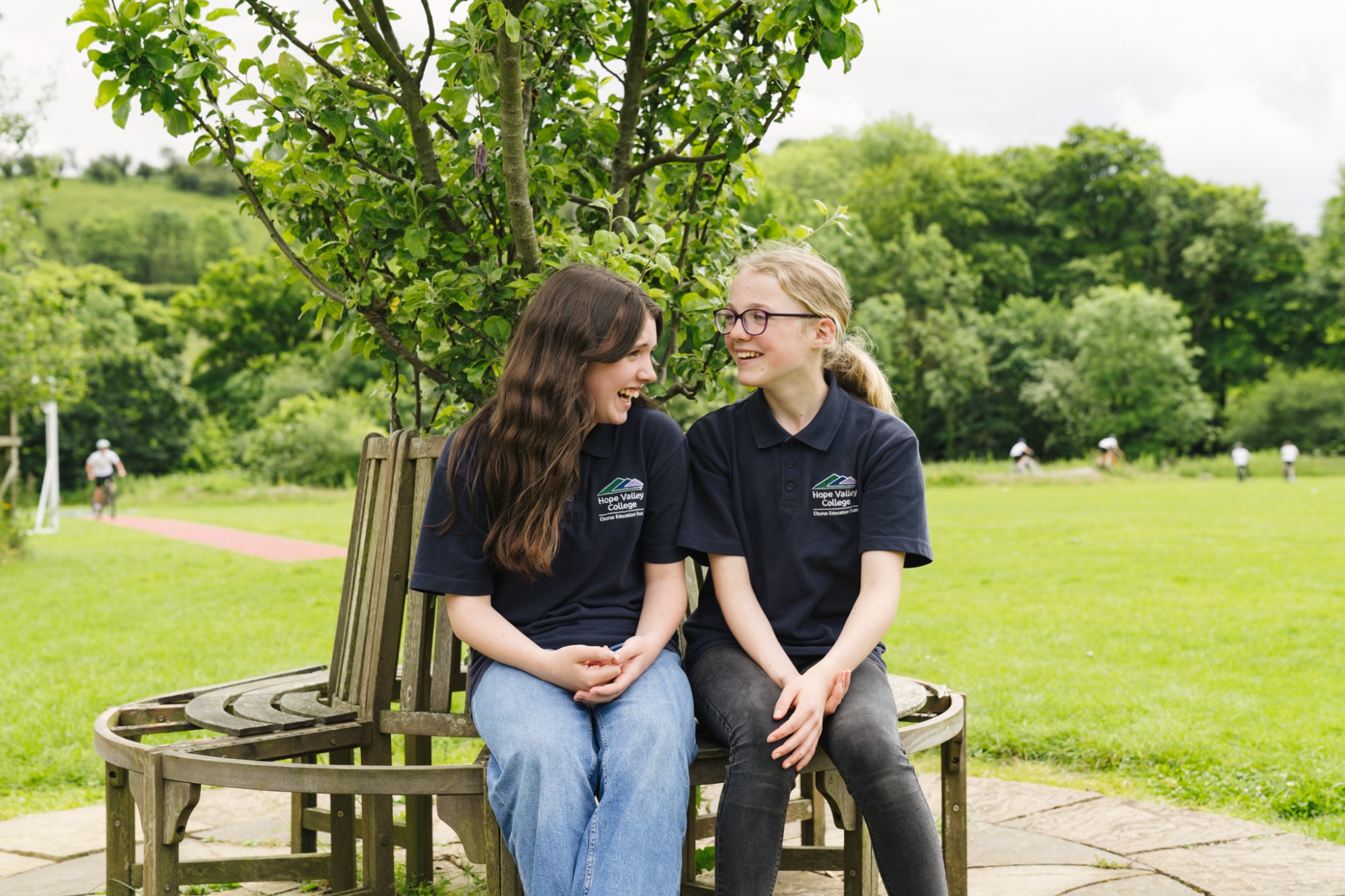 Students wearing school uniform